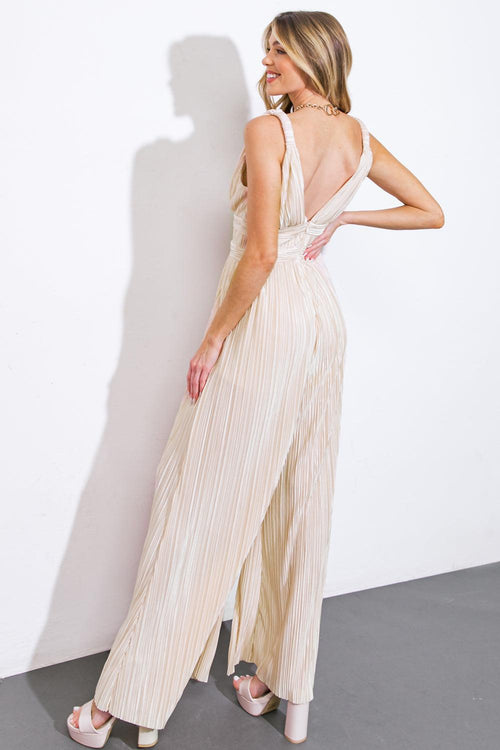 Flying Tomato BEIGE JUMPSUIT