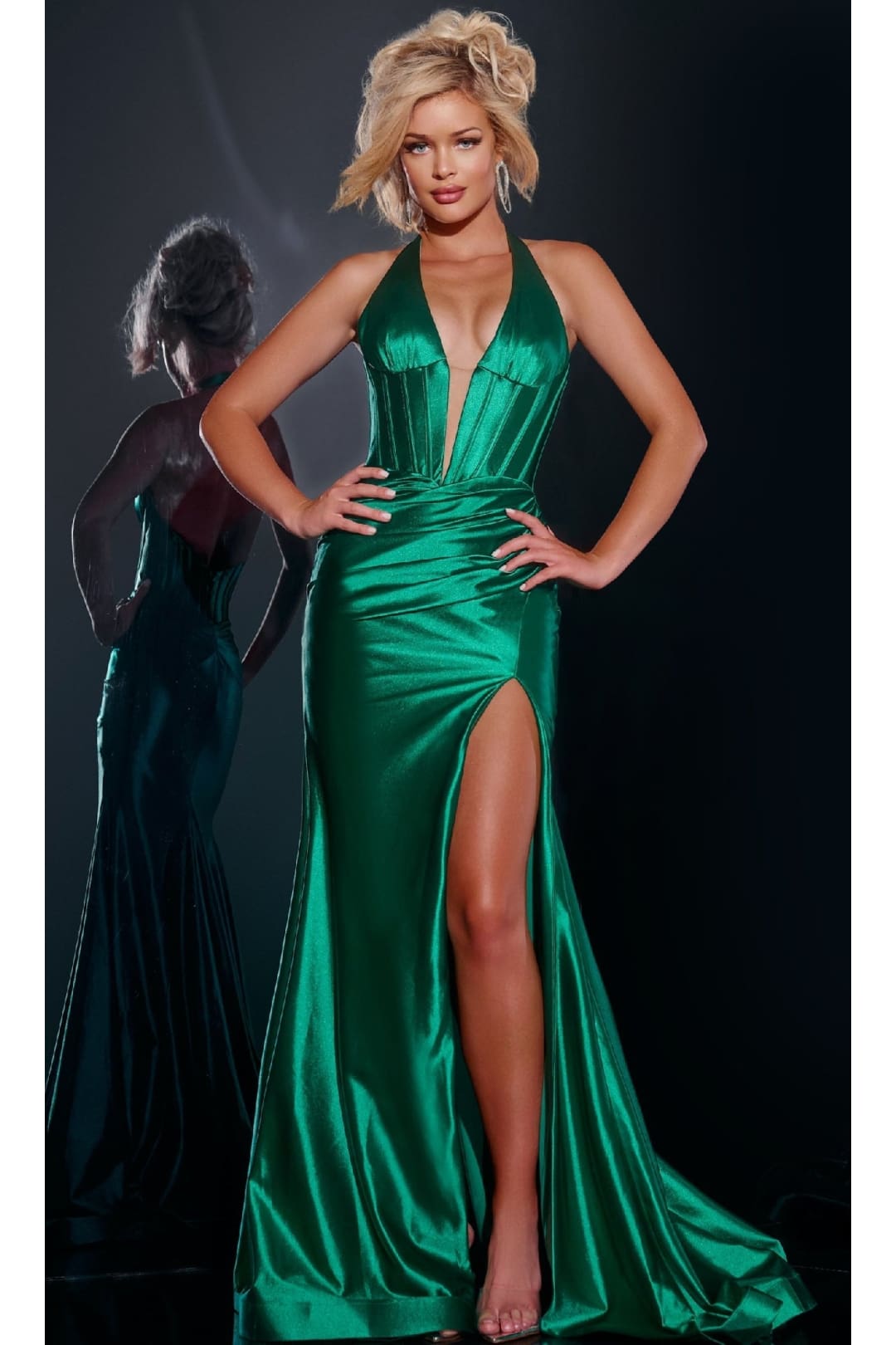 Backless Long Halter Prom Dress: Jovani 41012 - Apparel & Accessories > Clothing > Dresses