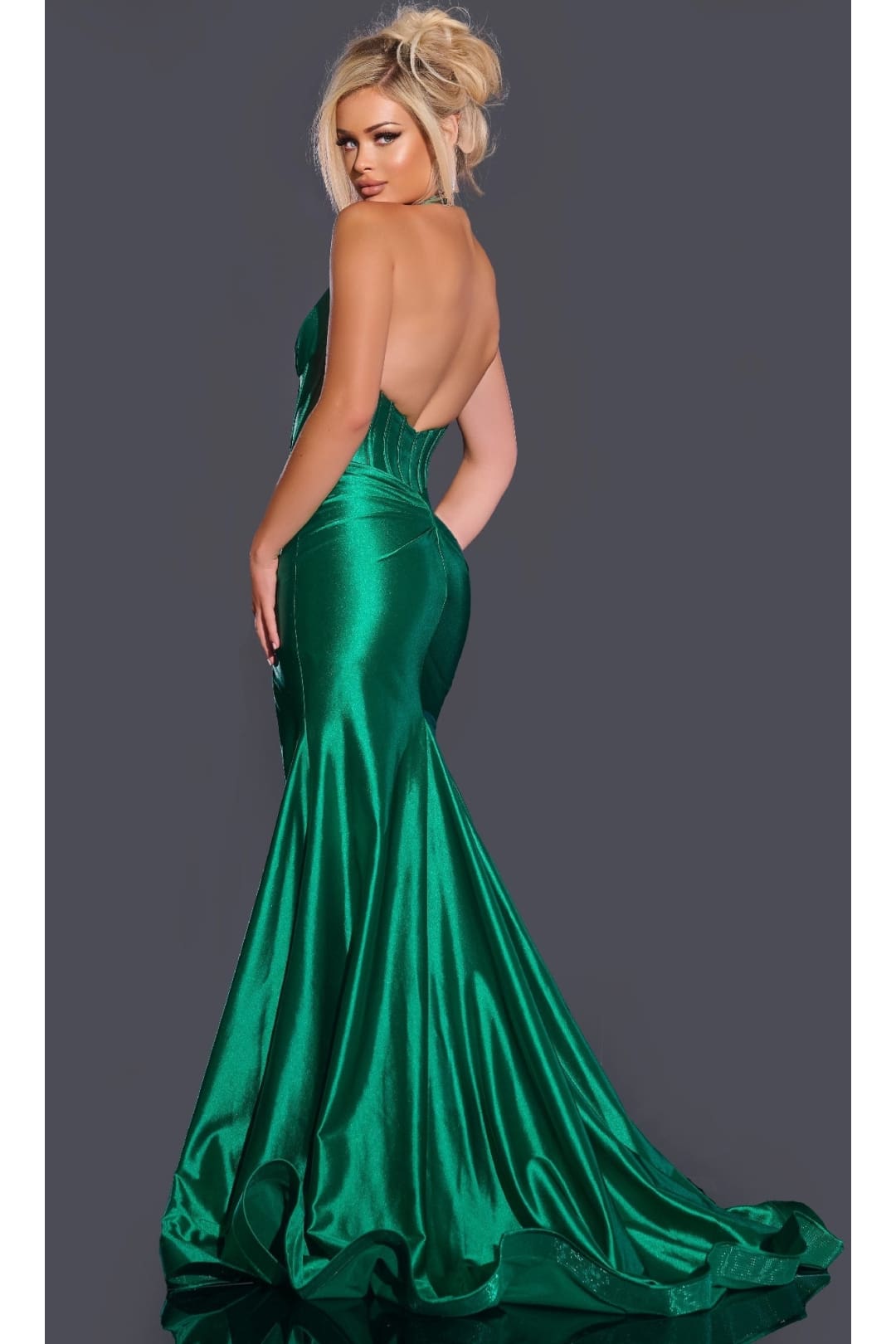 Backless Long Halter Prom Dress: Jovani 41012 - Apparel & Accessories > Clothing > Dresses