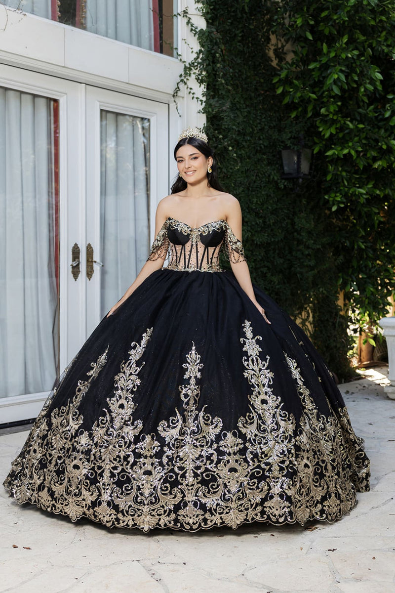 Black and Gold Quince Dresses Black and Gold Quince Dresses