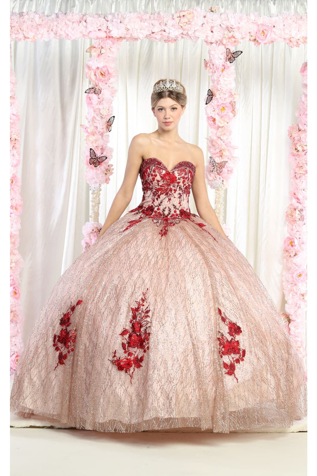 Ball Gown Dresses - ROSEGOLD / 4
