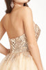 Beaded Bodice Short Strapless Dress by Elizabeth K GS1980 - Short Cocktail Dresses