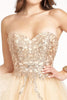 Beaded Bodice Short Strapless Dress by Elizabeth K GS1980 - Short Cocktail Dresses