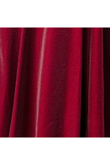 Beaded Cold Shoulder Ball Gown with Ruffled Skirt by Elizabeth K GL2516 - S / Burgundy - Quinceanera Dresses