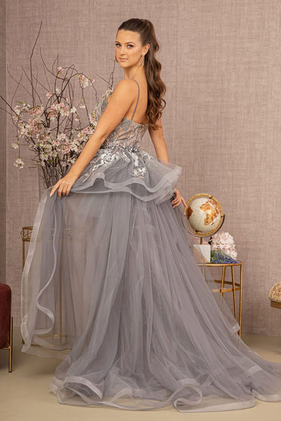 Beaded Embroidered Overskirt Gown by GLS Gloria GL3158 - Long Formal Dresses