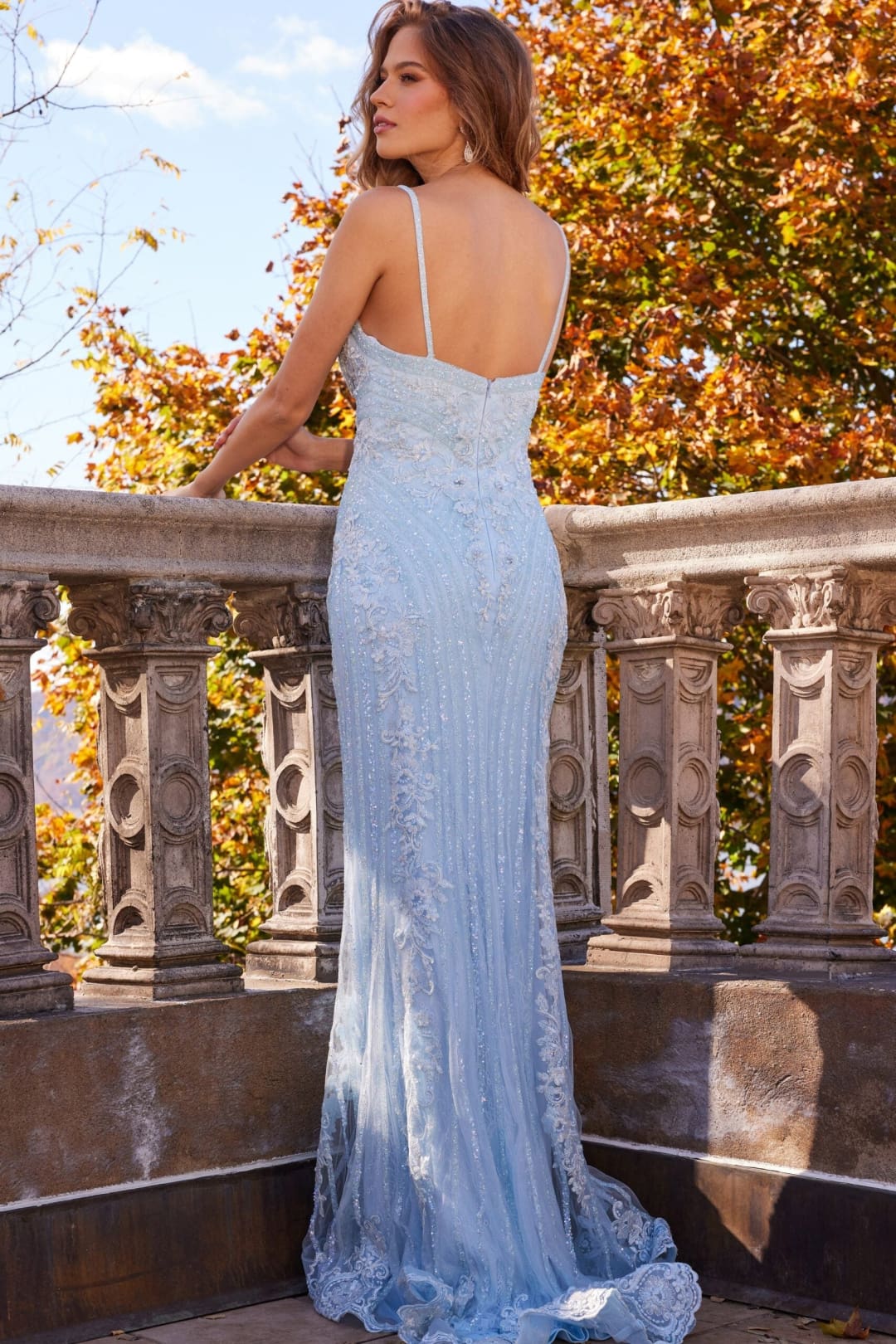 Beaded Fitted Sleeveless Gown by Jovani 05752 - Long Formal Dresses