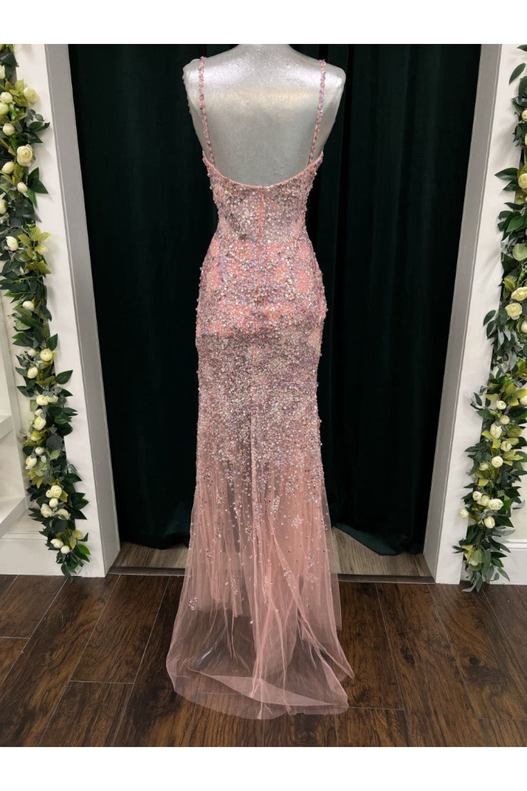 Beaded Fitted Sleeveless Slit Gown by Jovani 05872 - Long Formal Dresses