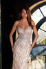 Beaded Fitted Strapless Gown by Juliet JT2525L - Long Formal Dresses