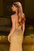 Beaded Fitted Strapless Slit Gown by GLS Gloria GL3581 - Long Formal Dresses