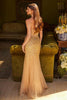 Beaded Fitted Strapless Slit Gown by GLS Gloria GL3581 - Long Formal Dresses