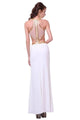 Beaded Halter Neck Cutout Gown 2025 Elegant Evening Dress - Prom