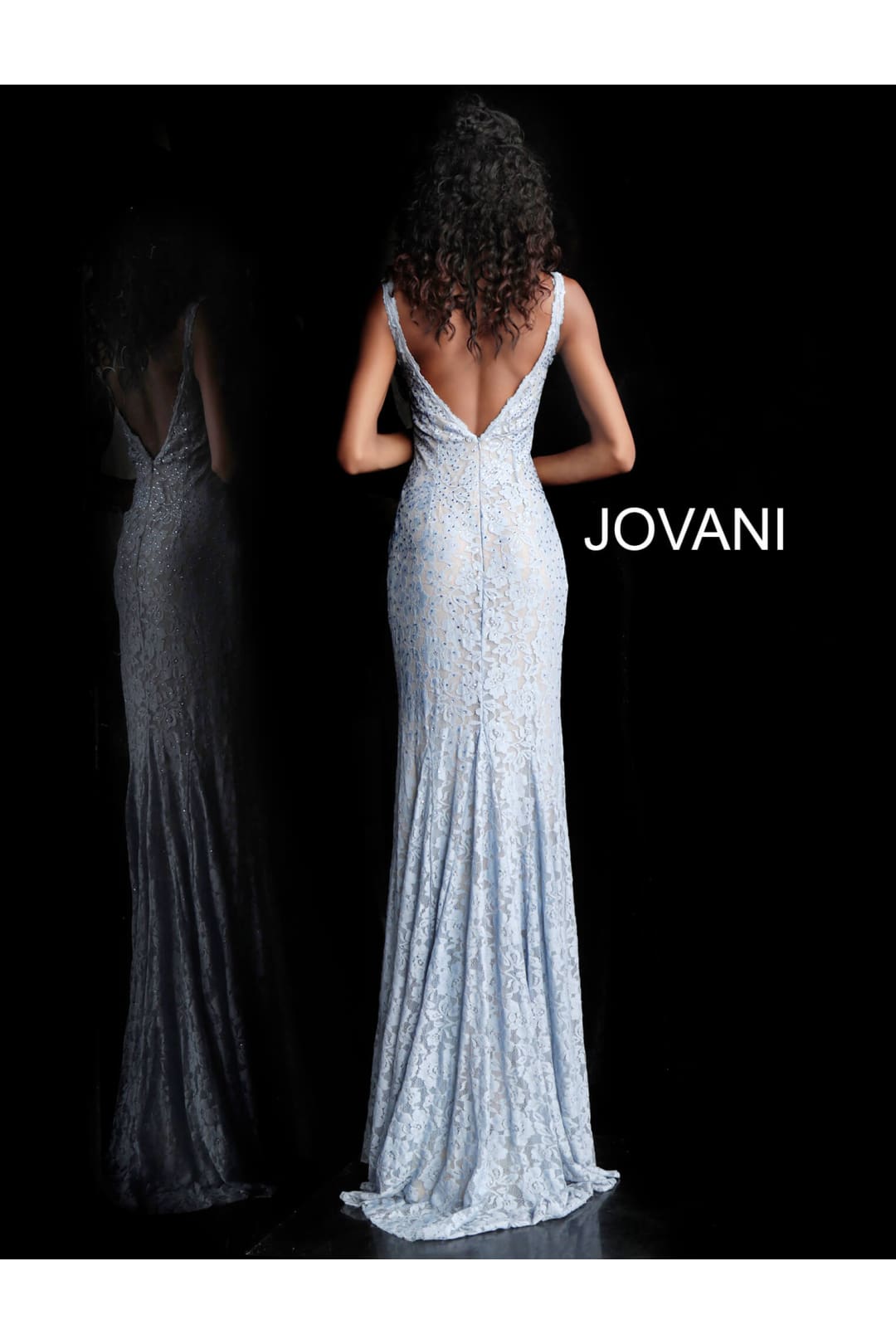 Beaded Lace Fitted Sleeveless Gown by Jovani 48994 - Long Formal Dresses