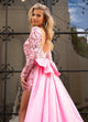 Rachel Allan 50311 Beaded Long Sleeve Romper