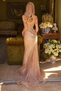 Beaded Off Shoulder Gown by GLS Gloria GL3560 - Long Formal Dresses