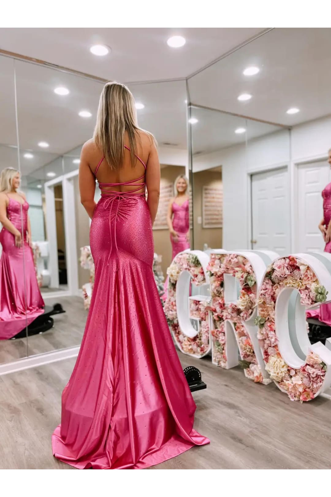 Beaded Satin Fitted Sleeveless Gown by Jovani 23010 - Long Formal Dresses