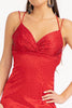 Beaded Satin Fitted Slit Gown by Elizabeth K GL3038 - Long Formal Dresses