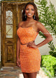 Rachel Allan 40254 Beaded Short 2-Piece Sequin Dress