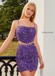 Rachel Allan 40254 Beaded Short 2-Piece Sequin Dress