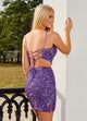 Rachel Allan 40254 Beaded Short 2-Piece Sequin Dress