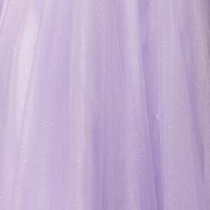 Vestido corto con hombros descubiertos y cuentas de Poly USA 9238