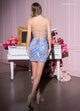 Rachel Allan 40520 Beaded Short Strappy Back Dress