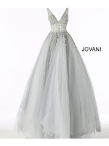 Beaded Sleeveless A-line Gown by Jovani 65379