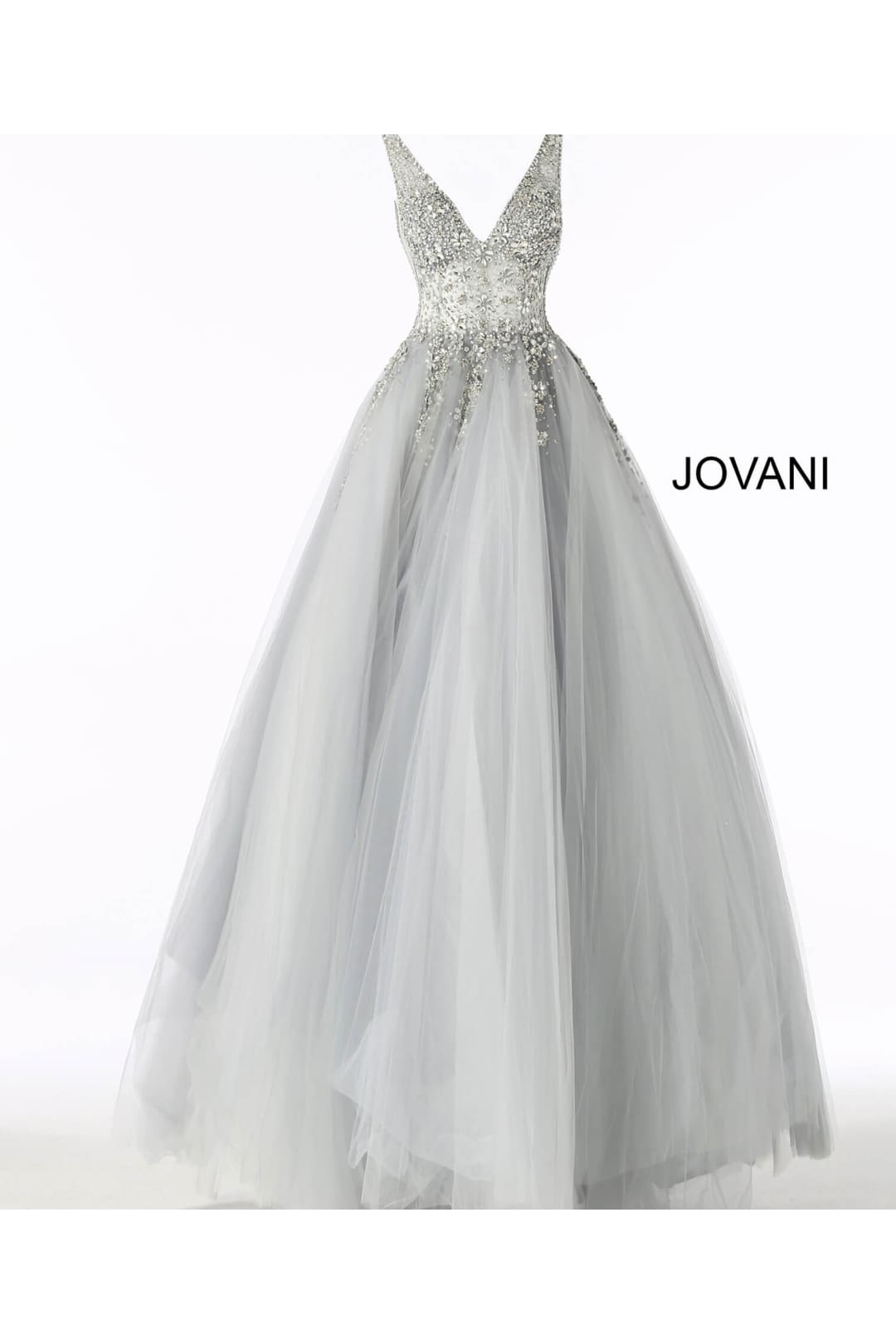 Beaded Sleeveless A-line Gown by Jovani 65379 - Long Formal Dresses
