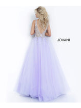 Beaded Sleeveless A-line Gown by Jovani 65379
