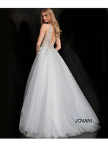 Beaded Sleeveless A-line Gown by Jovani 65379