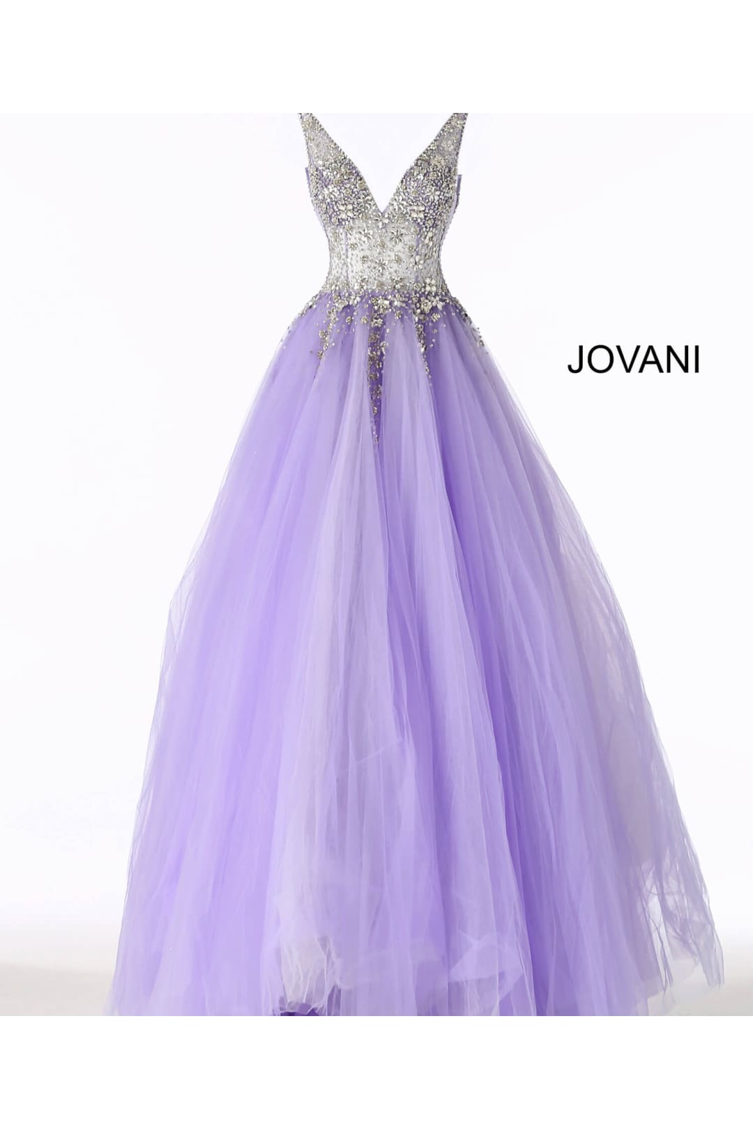 Beaded Sleeveless A-line Gown by Jovani 65379 - Long Formal Dresses