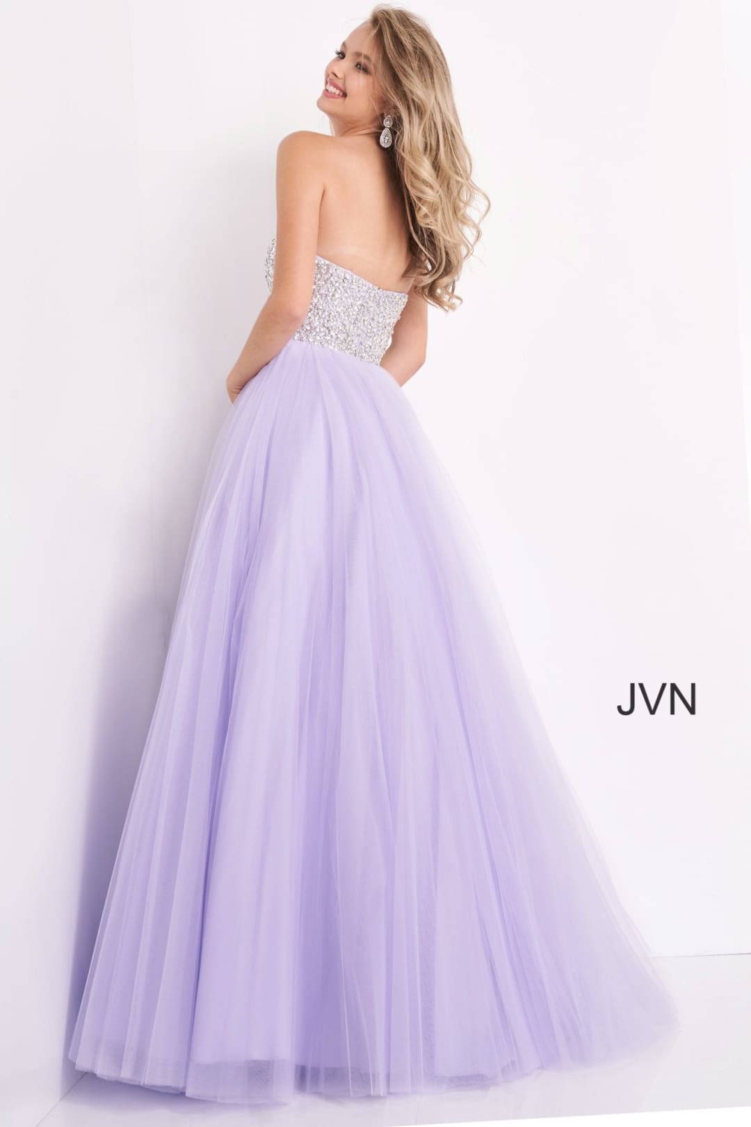 Beaded Strapless A-line Gown by Jovani 52131 - Long Formal Dresses