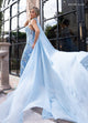 Rachel Allan 50305 Beaded Strapless Cape Jumpsuit