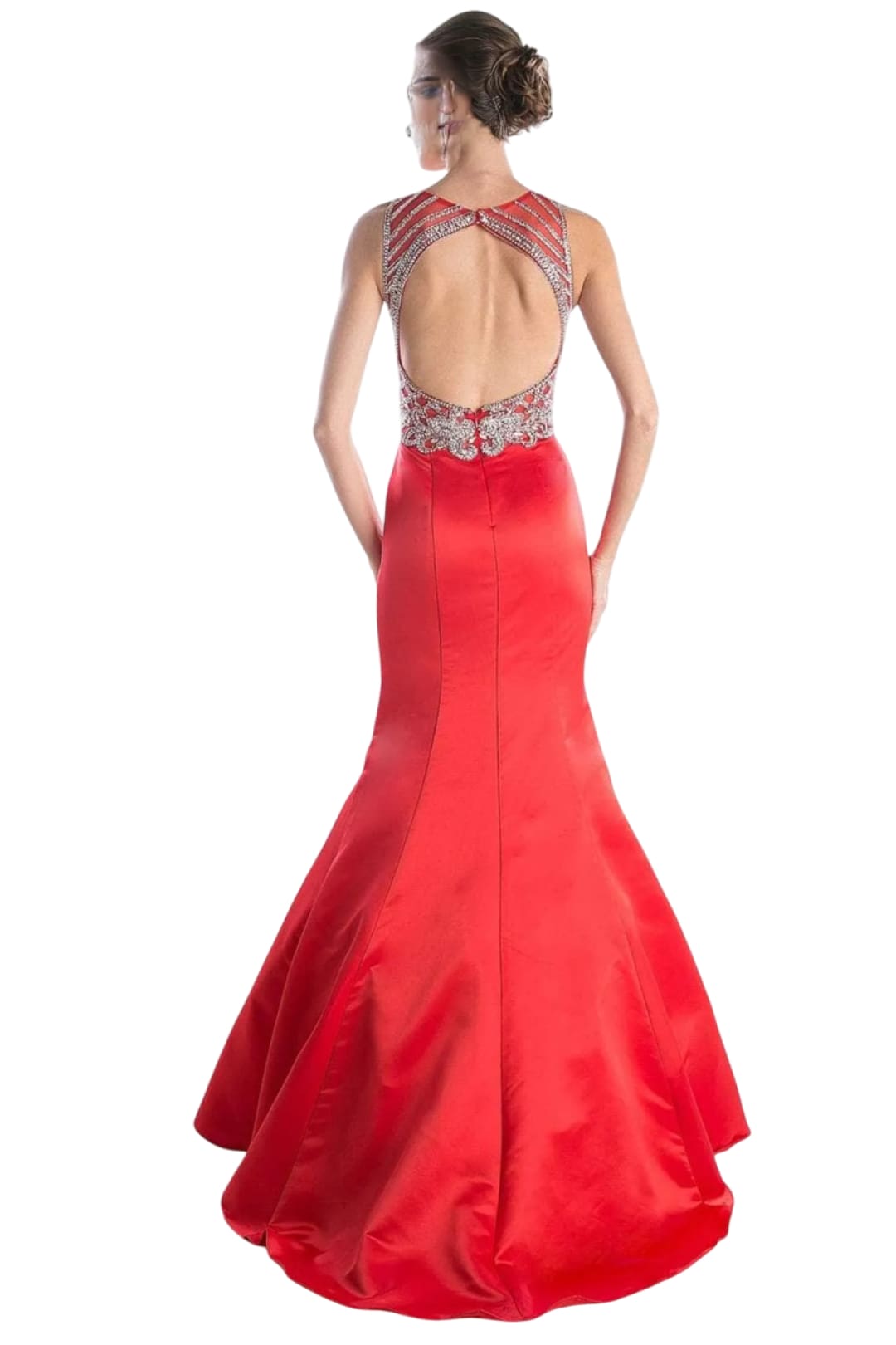 Bedazzled Mermaid Gown 2025 Sparkling Formal Dress - Prom