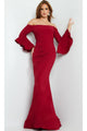 Bell-Sleeve Designer Evening Gown: Jovani 07065 - Apparel & Accessories > Clothing > Dresses