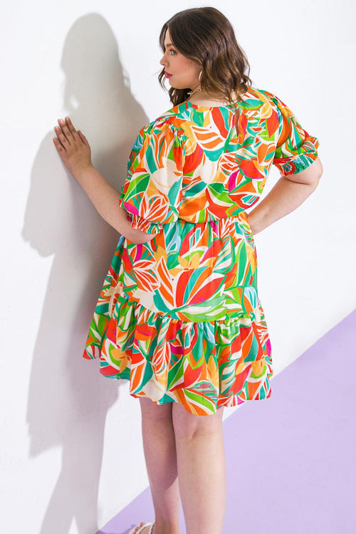 Flying Tomato ORANGE/BLUE DRESSES
