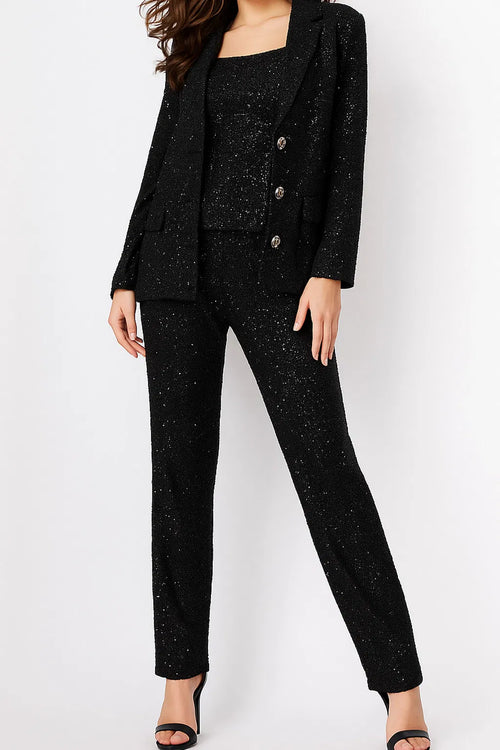 Sequin Embellished Long Sleeve Pantsuit By Jovani 25773