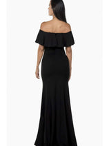 Black Christmas & Holiday Dress in Jersey by POLY USA 8146