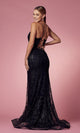 Glamuroso vestido de fiesta largo con brillo y corsé de cuentas – R282