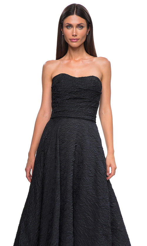 La Femme 32893 Sweetheart Neckline Jacquard Prom Gown