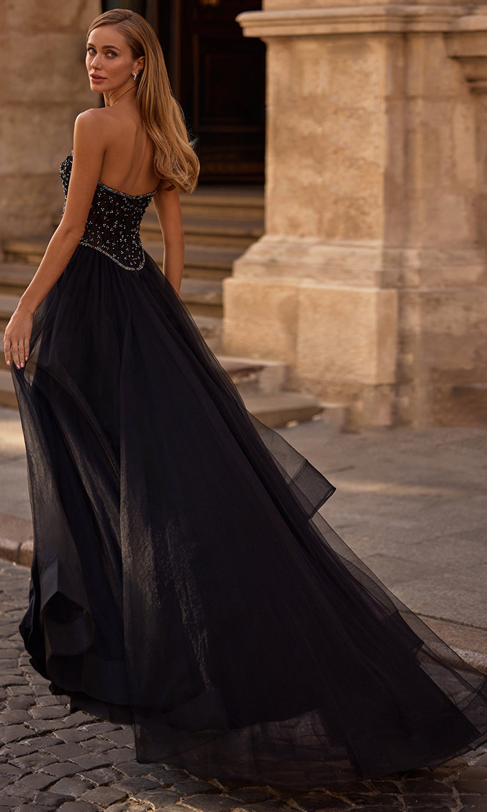 La Femme 32856 Beaded Bodice A-Line Prom Gown