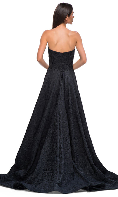 La Femme 32893 Sweetheart Neckline Jacquard Prom Gown