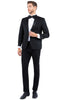 Black Zegarie Notch Lapel Tuxedo Jacket For Men MJT364-01 - Black / 34R / MJT364-01 - Tuxedo-separates