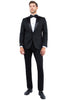 Black Zegarie Peak Lapel Tuxedo Jacket For Men MJT365-01 - Black / 34R / MJT365-01 - Tuxedo-separates