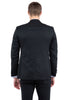 Black Zegarie Peak Lapel Tuxedo Jacket For Men MJT365-01 - Tuxedo-separates