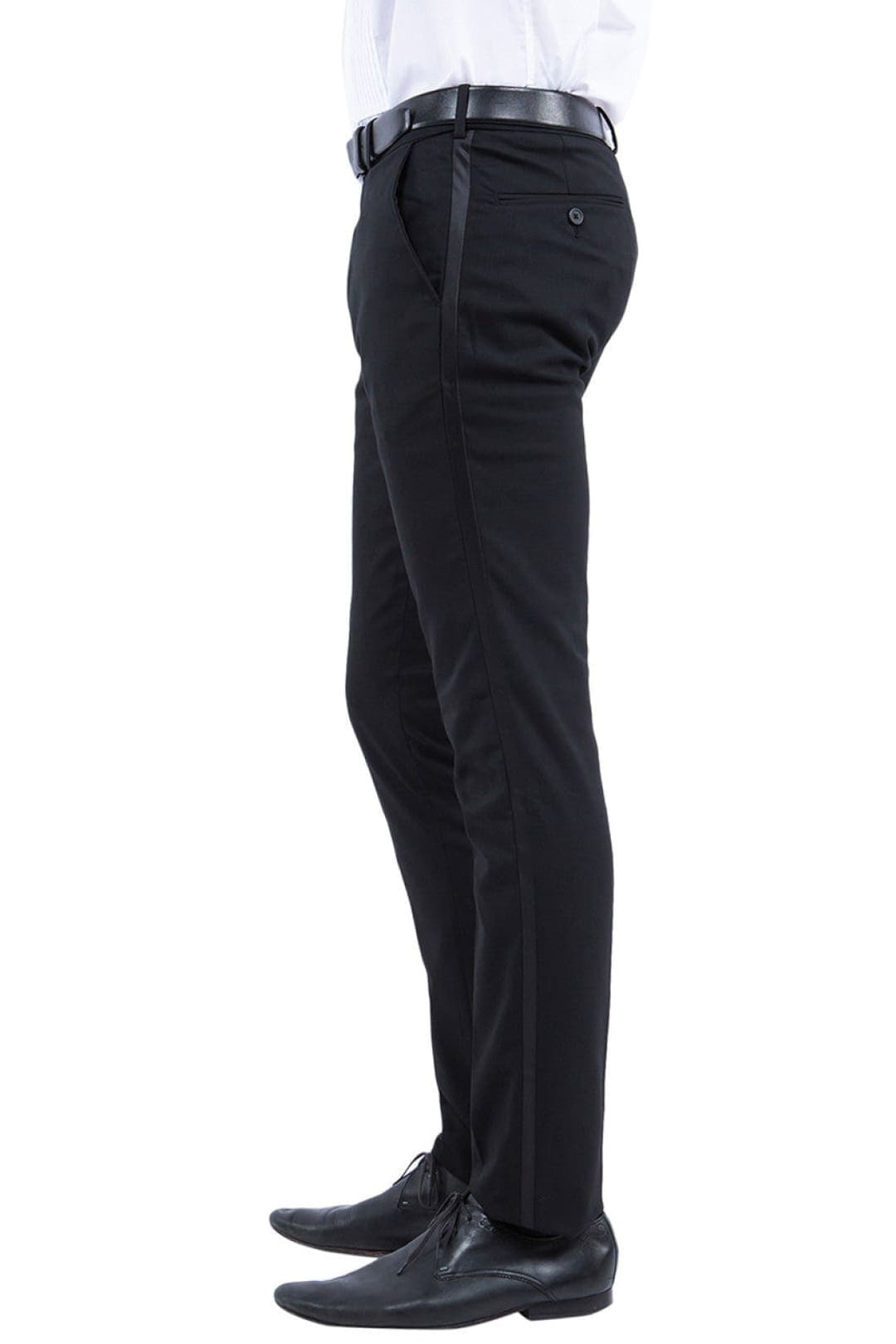 Black Zegarie Tuxedo Dress Pants MPTZ117-01 - Black / 28W / MPTZ117-01 - Tuxedo-separates