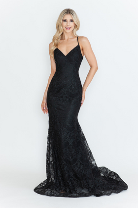 Black Wedding Guest Dress Black Tie Formal Gown & Plus Size by 8338