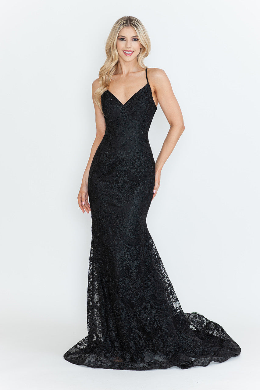 Black Wedding Guest Dress Black Tie Formal Gown & Plus Size by 8338