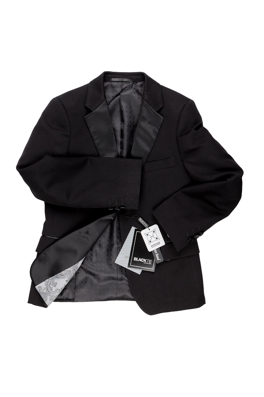 "Kingston" 5-Piece Kids Tuxedo Set in Onyx Black