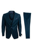 Blue / Green Stacy Adams Men’s Suit - Blue / Green / 34R / SM101H1-03 - Mens-suits