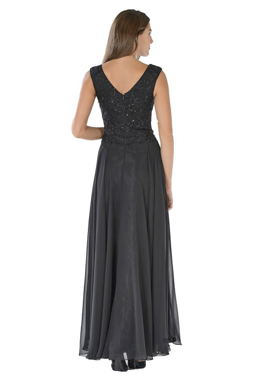 Poly USA Periwinkle Long Formal Dresses